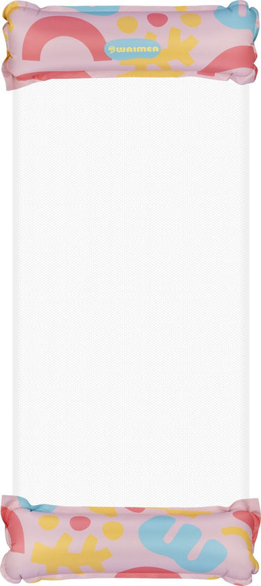 Waimea opblaasbare waterhangmat - roze - pvc - ca. 137 x 70 cm