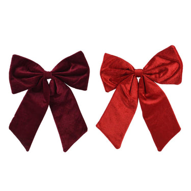 Decoris strik rood bordeaux 30x35cm 2 assorti