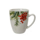 Decoris kerstmok porselein ã˜8,7xh10,5cm