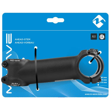 Zoom a-head stuurpen 28,6 110 31,8 mm - zwart
