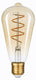 Avide e27 led filament lamp 4.5w - 400lm - 2700k - extra warm wit - led edison st58 - vervangt 35w gloeilamp