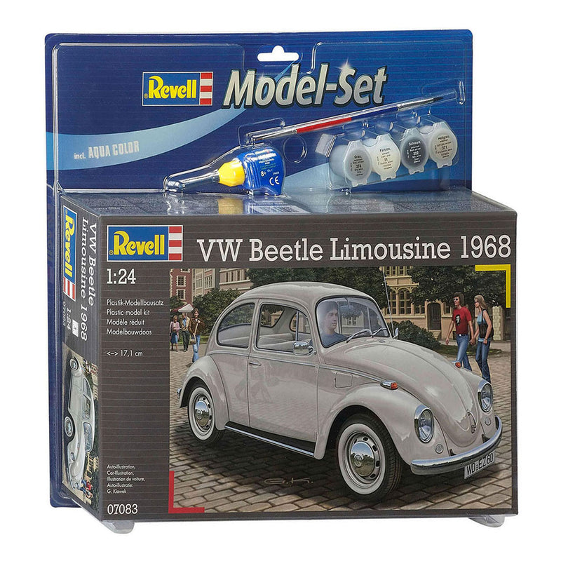 Afbeelding laden in galerijviewer, Revell model set - volkswagen beetle limousine 68 - incl. basiskleuren verf
