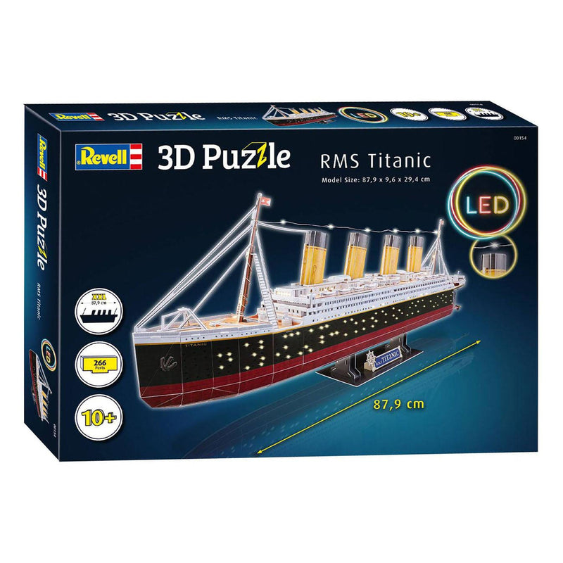 Afbeelding laden in galerijviewer, Revell 3d puzzel bouwpakket - rms titanic led edition 266st.
