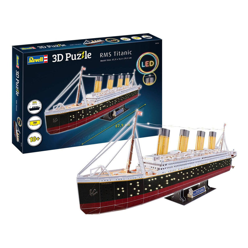Afbeelding laden in galerijviewer, Revell 3d puzzel bouwpakket - rms titanic led edition 266st.
