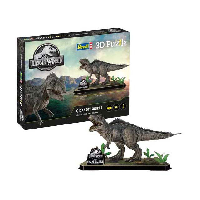 Afbeelding laden in galerijviewer, Revell 3d puzzel bouwpakket jurassic world - giganotosaurus - 60dlg.
