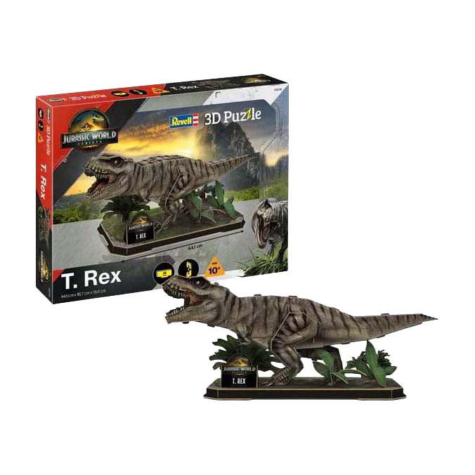 Afbeelding laden in galerijviewer, Revell 3d puzzel bouwpakket jurassic world - t. rex - 45dlg.
