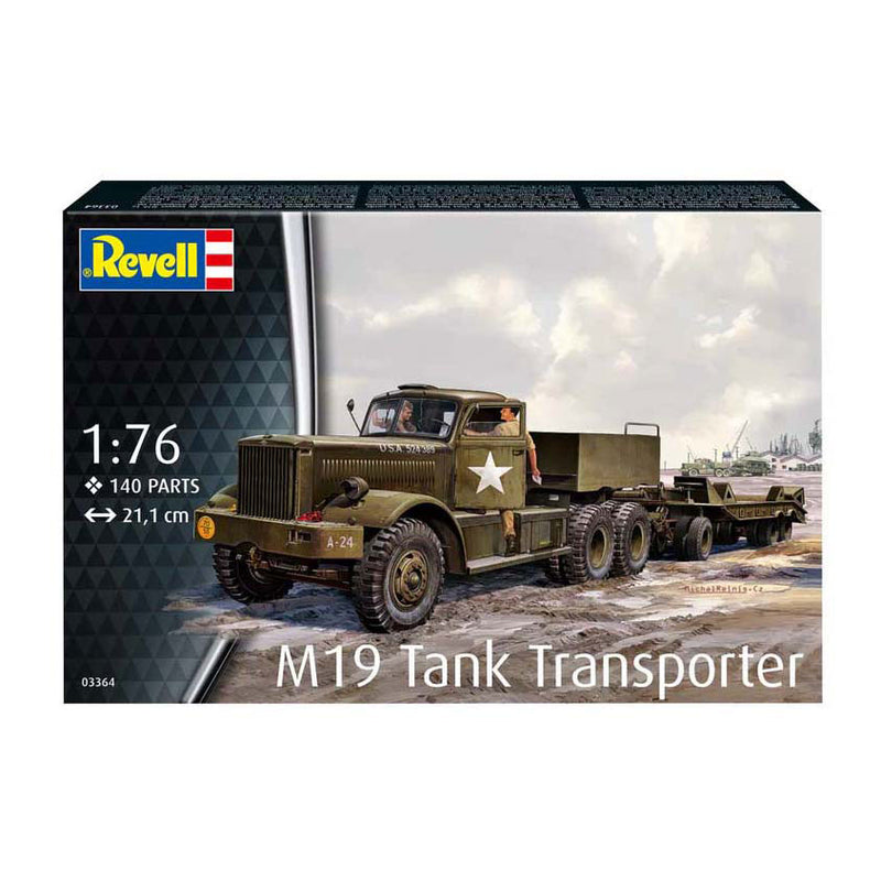 Afbeelding laden in galerijviewer, Revell modelbouwpakket - m19 tank transporter 1:76 - 140dlg.
