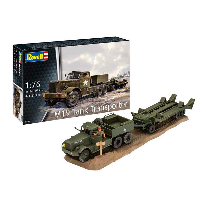 Afbeelding laden in galerijviewer, Revell modelbouwpakket - m19 tank transporter 1:76 - 140dlg.
