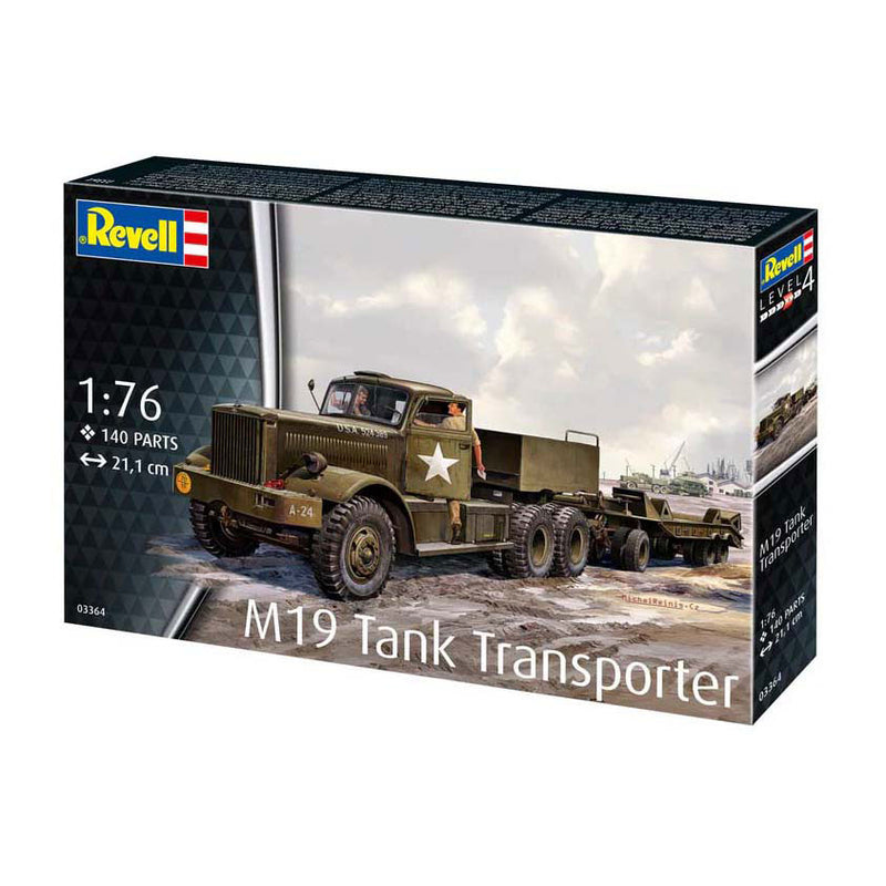 Afbeelding laden in galerijviewer, Revell modelbouwpakket - m19 tank transporter 1:76 - 140dlg.
