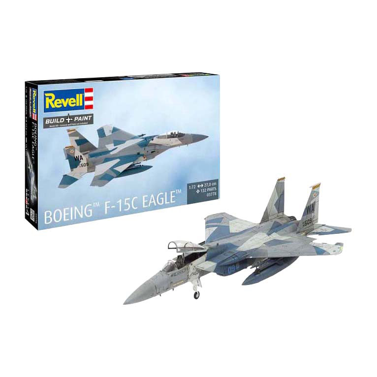 Afbeelding laden in galerijviewer, Revell modelbouwpakket - boeing f-15c eagle 1:72 - 200dlg.
