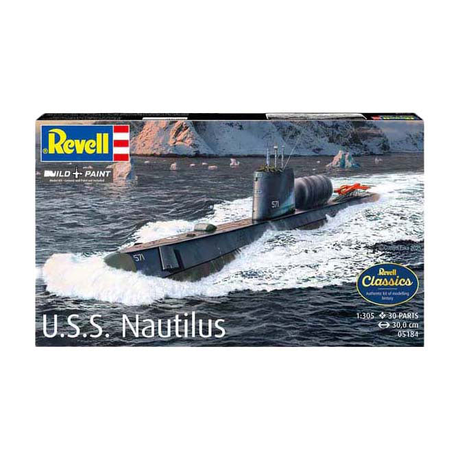 Afbeelding laden in galerijviewer, Revell modelbouwpakket - u.s.s. nautilus 1:305 - 30dlg.
