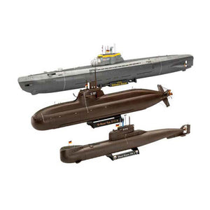 Revell modelbouwpakket - 70 years bundeswehr-wilhelm bauer,type 206a,class2 1:144 - 154dlg.