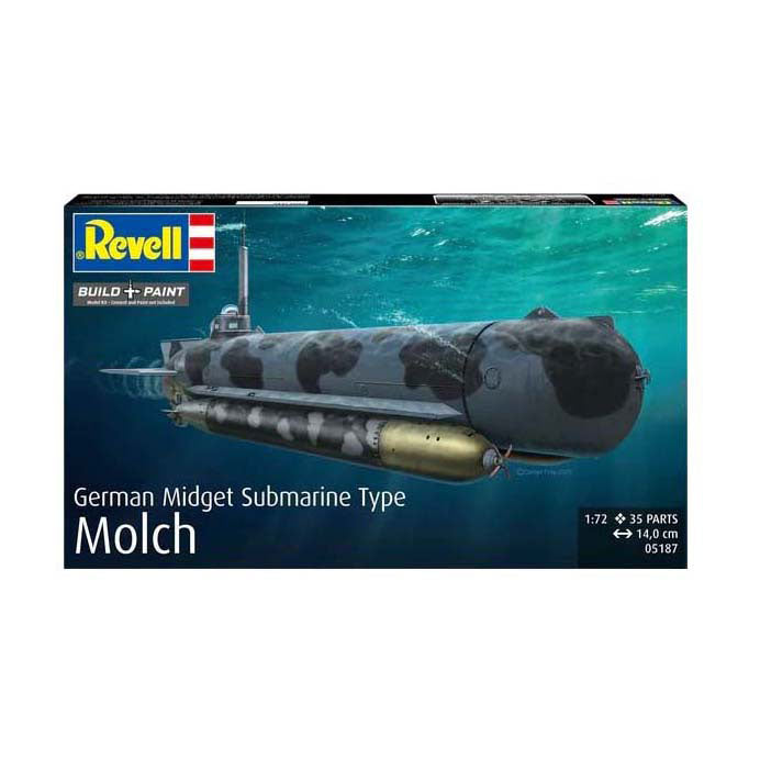 Afbeelding laden in galerijviewer, Revell modelbouwpakket - german submarine type molch 1:72 - 35dlg.
