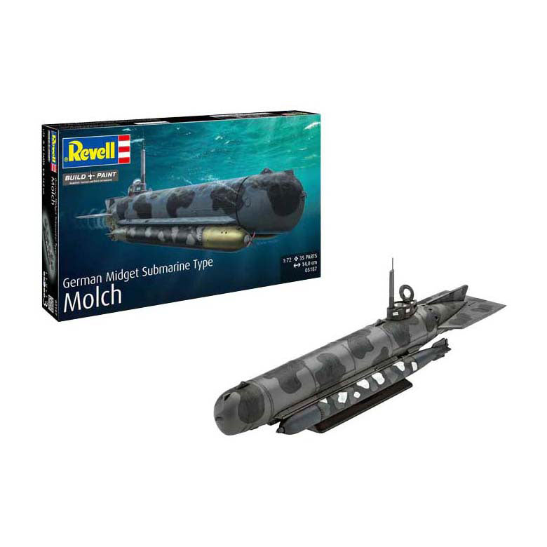 Afbeelding laden in galerijviewer, Revell modelbouwpakket - german submarine type molch 1:72 - 35dlg.
