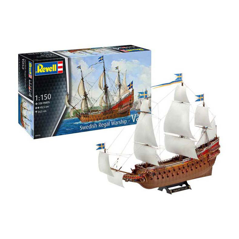Afbeelding laden in galerijviewer, Revell modelbouwpakket - swedish regal ship vasa 1:150 - 330dlg.
