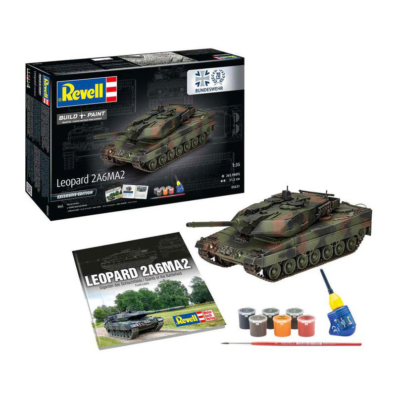 Afbeelding laden in galerijviewer, Revell modelbouwpakket - 70 years bundeswehr: leopard 2 a6a2 1:35 - 265dlg.
