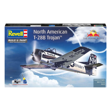 Revell modelbouwpakket - gift set t-28b trojan: flying bulls 25th anniv. 1:48