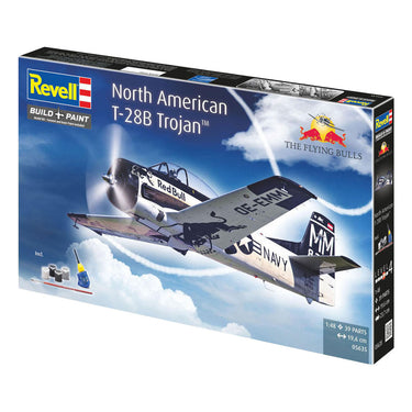 Revell modelbouwpakket - gift set t-28b trojan: flying bulls 25th anniv. 1:48