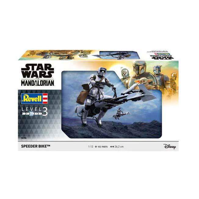 Afbeelding laden in galerijviewer, Revell modelbouwpakket star wars - speeder bike the mandalorian 1:12 - 102dlg.
