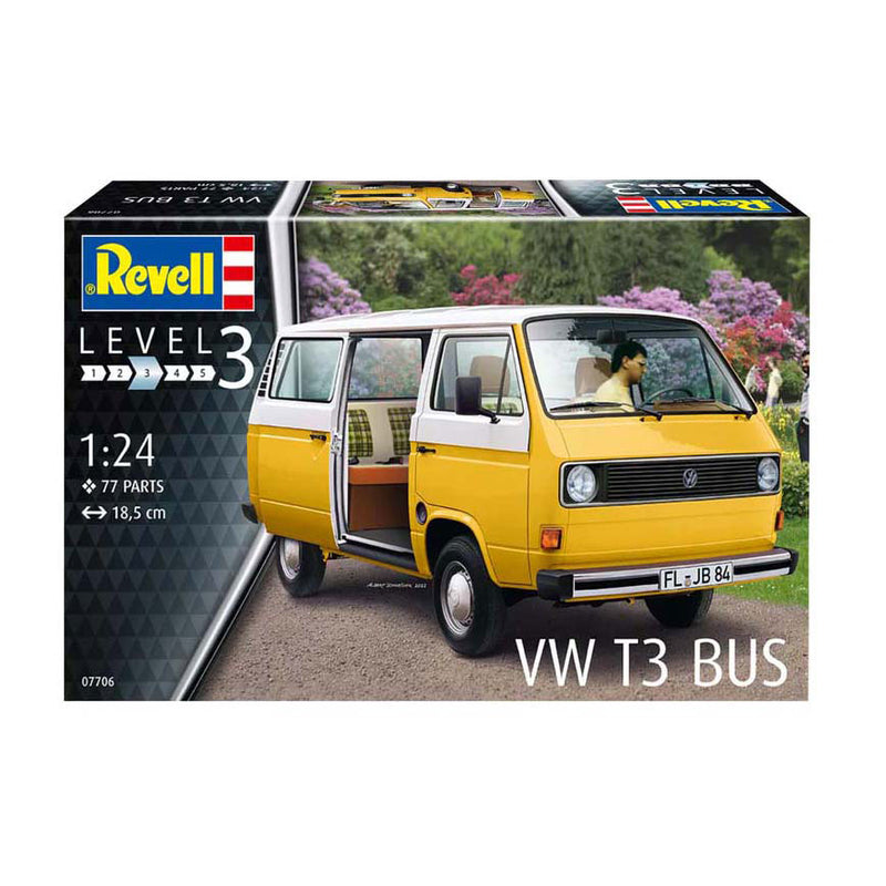 Afbeelding laden in galerijviewer, Revell modelbouwpakket - vw t3 bus 1:25 - 77dlg.
