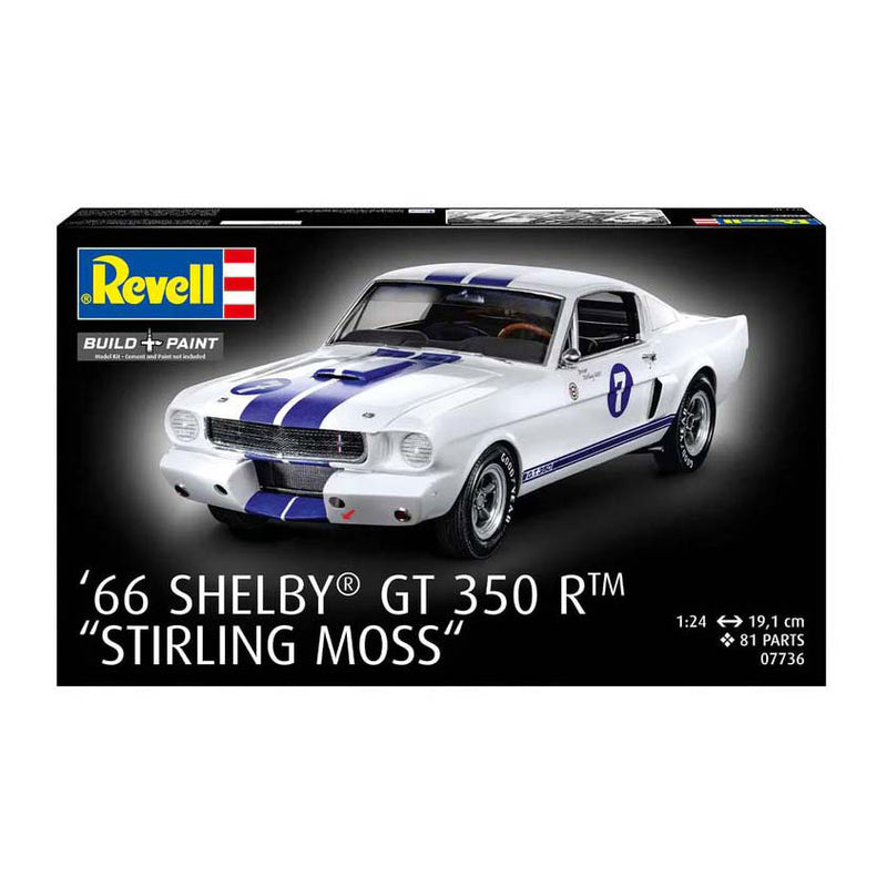 Afbeelding laden in galerijviewer, Revell modelbouwpakket - 1966 shelby gt 350 r stirling moss 1:24 - 81dlg.
