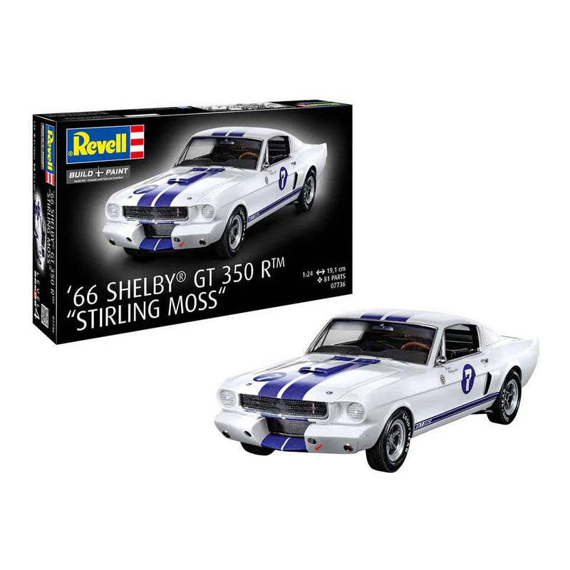 Afbeelding laden in galerijviewer, Revell modelbouwpakket - 1966 shelby gt 350 r stirling moss 1:24 - 81dlg.
