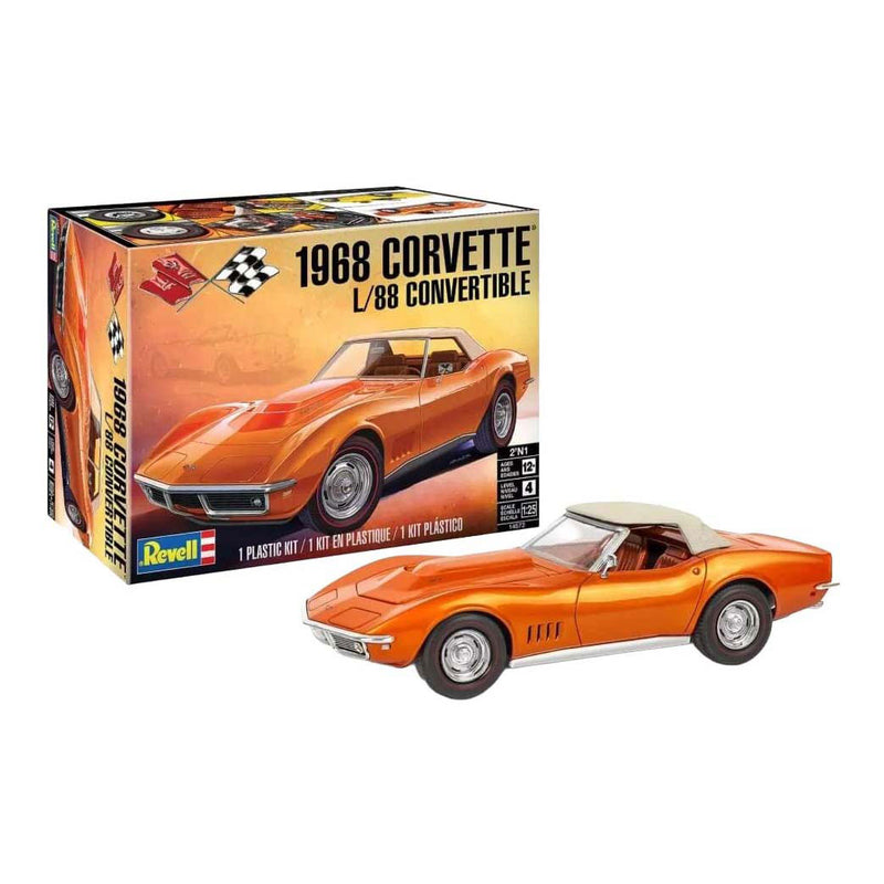 Afbeelding laden in galerijviewer, Revell modelbouwpakket - '68 corvette l-88 roadster 1:24
