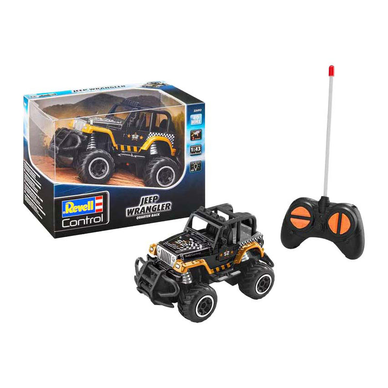 Afbeelding laden in galerijviewer, Revell rc car jeep wrangler quarter back - 1:43
