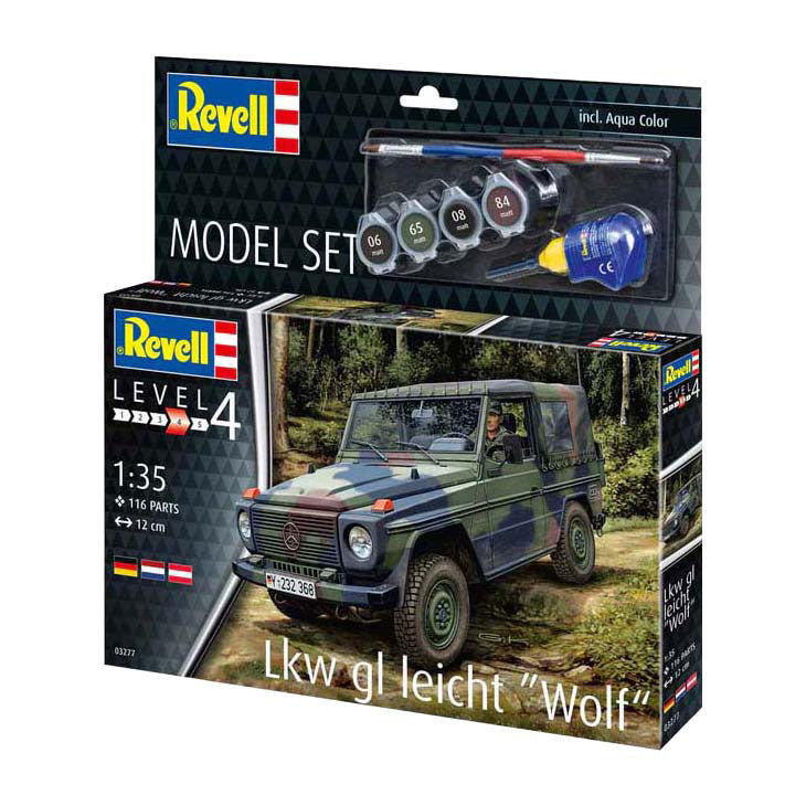 Afbeelding laden in galerijviewer, Revell modelbouwpakket - lkw gl leicht wolf 1:35 - 116dlg.
