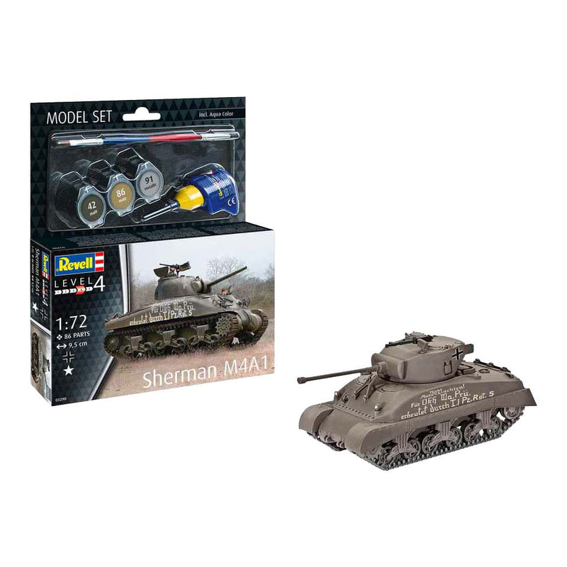 Afbeelding laden in galerijviewer, Revell modelbouwpakket - sherman m4a1 1:72 - 86dlg.
