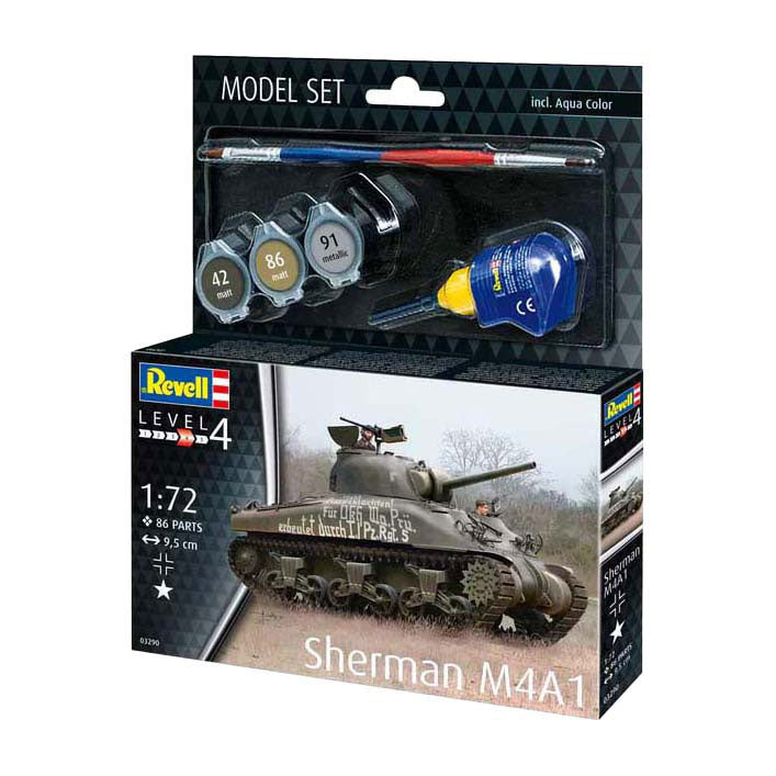 Afbeelding laden in galerijviewer, Revell modelbouwpakket - sherman m4a1 1:72 - 86dlg.
