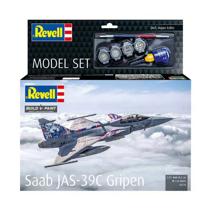 Afbeelding laden in galerijviewer, Revell modelbouwpakket - saab jas-39c gripen 1:72 - 110dlg.
