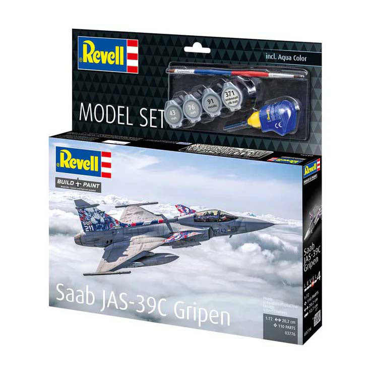 Afbeelding laden in galerijviewer, Revell modelbouwpakket - saab jas-39c gripen 1:72 - 110dlg.
