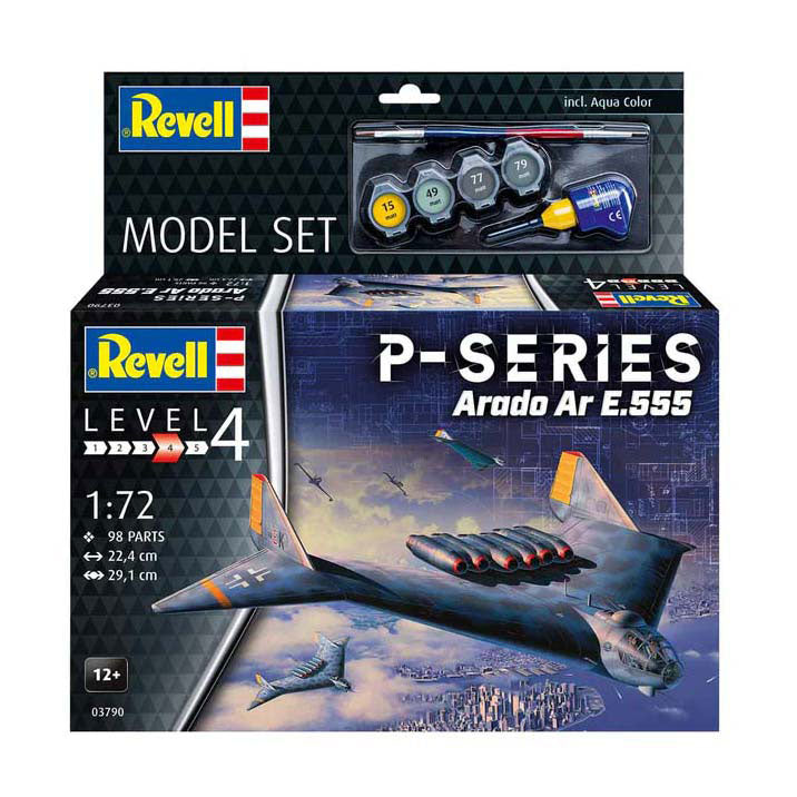 Afbeelding laden in galerijviewer, Revell modelbouwpakket - p-series - ar555 1:72 - 98dlg. - incl. basiskleuren verf
