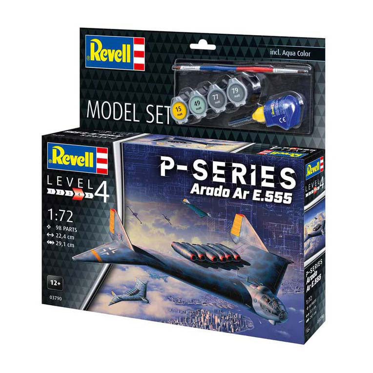Afbeelding laden in galerijviewer, Revell modelbouwpakket - p-series - ar555 1:72 - 98dlg. - incl. basiskleuren verf
