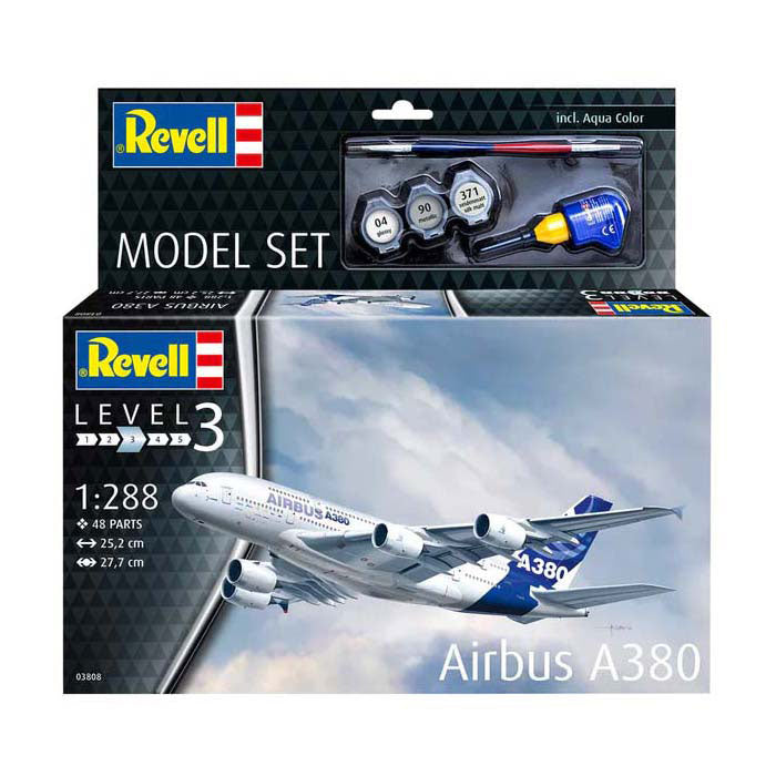 Afbeelding laden in galerijviewer, Revell modelbouwpakket - airbus a380 1:288 - 48dlg. - incl. basiskleuren verf
