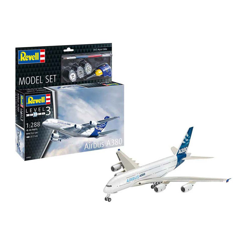 Afbeelding laden in galerijviewer, Revell modelbouwpakket - airbus a380 1:288 - 48dlg. - incl. basiskleuren verf
