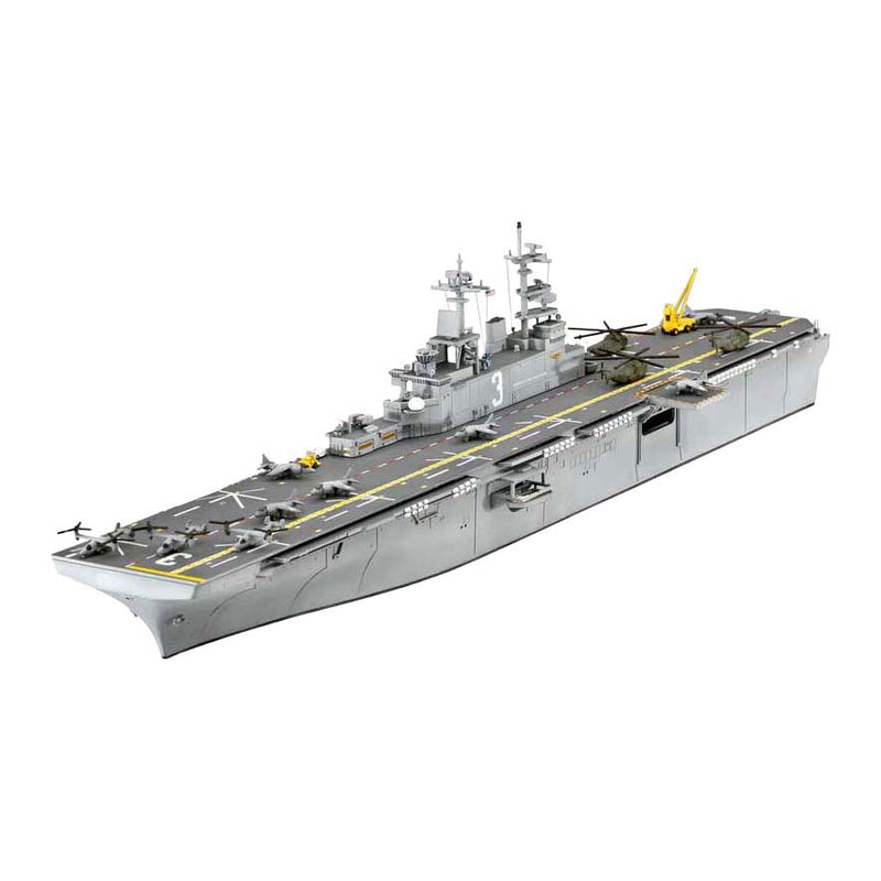 Afbeelding laden in galerijviewer, Revell modelbouwpakket - us navy assault carrier wasp class 1:700 - 142dlg.
