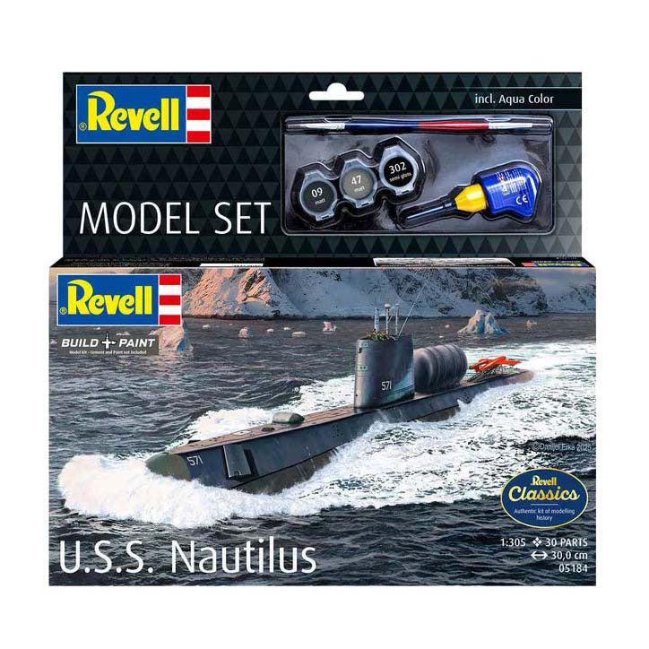 Afbeelding laden in galerijviewer, Revell modelbouwpakket - u.s.s. nautilus 1:305 - 30dlg.
