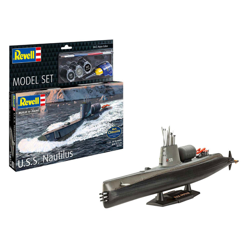 Afbeelding laden in galerijviewer, Revell modelbouwpakket - u.s.s. nautilus 1:305 - 30dlg.
