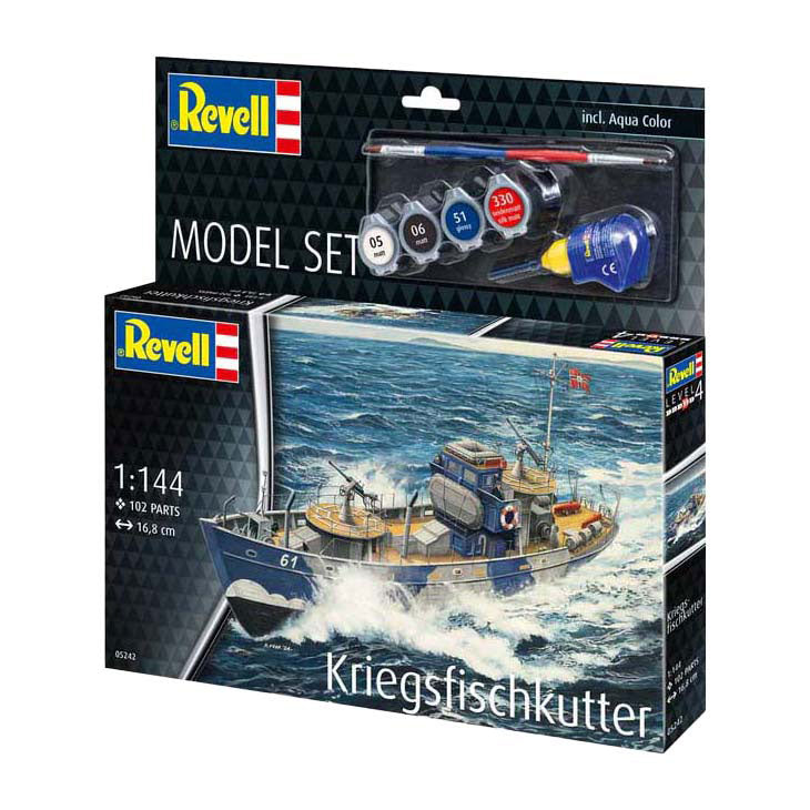Afbeelding laden in galerijviewer, Revell modelbouwpakket - kfk (kriegsfischkutter) 1:144 - 102dlg.
