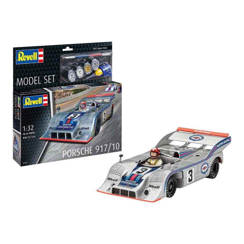 Afbeelding laden in galerijviewer, Revell modelbouwpakket - porsche 917 1:32 - 64dlg - incl. aqua color basiskleuren verf
