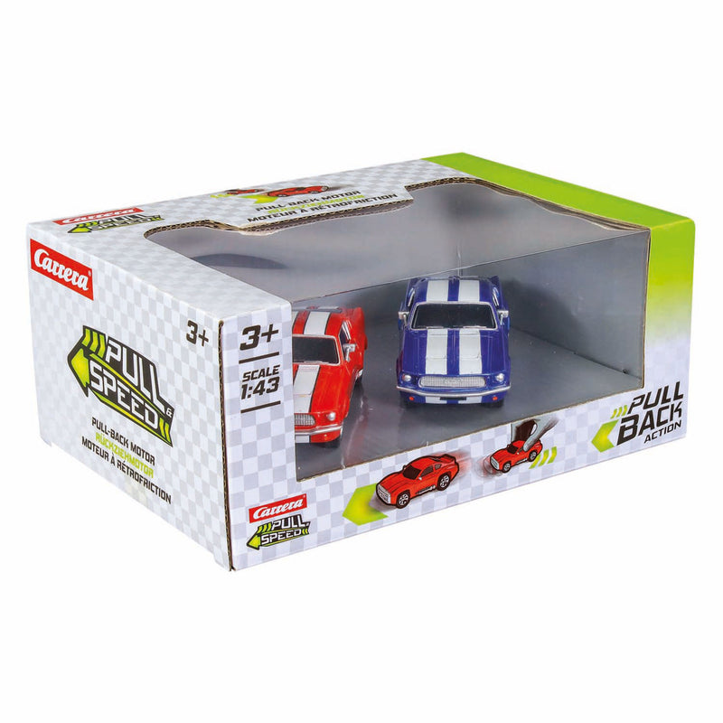 Afbeelding laden in galerijviewer, Carrera pull back ford mustang '67 twinpack - 1:43
