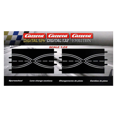 Carrera s-vormig rijstrookwissel baanonderdeel 1:24