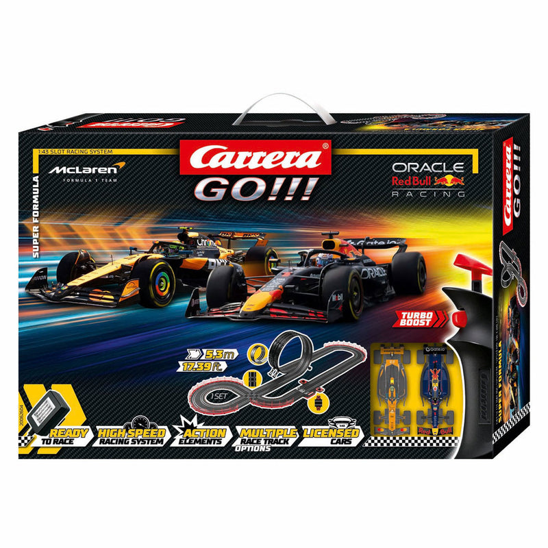 Afbeelding laden in galerijviewer, Carrera go!!! racebaan super formula - m. verstappen, no.1 vs. l. norris, no.4
