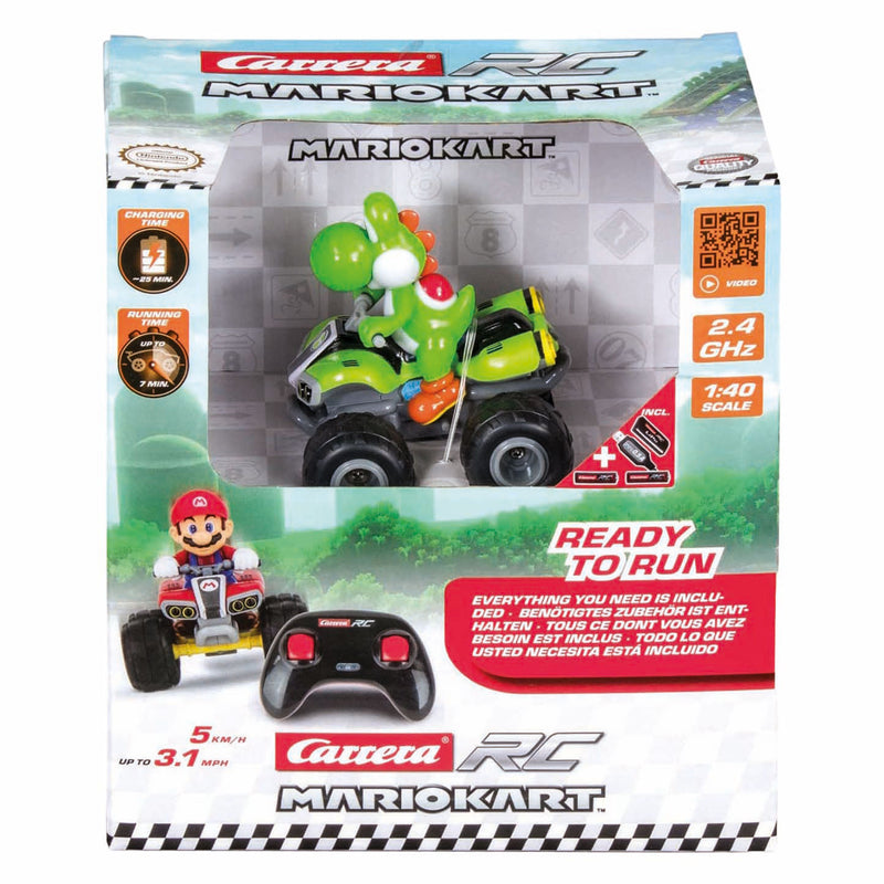 Afbeelding laden in galerijviewer, Carrera rc 2,4ghz mario kart yoshi - mini quad 1:40
