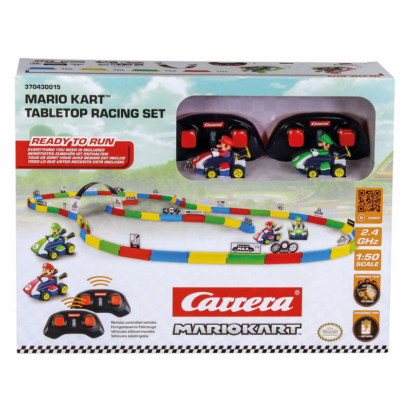 Afbeelding laden in galerijviewer, Carrera rc 2,4ghz mario kart tabletop racing set - mario luigi 1:43
