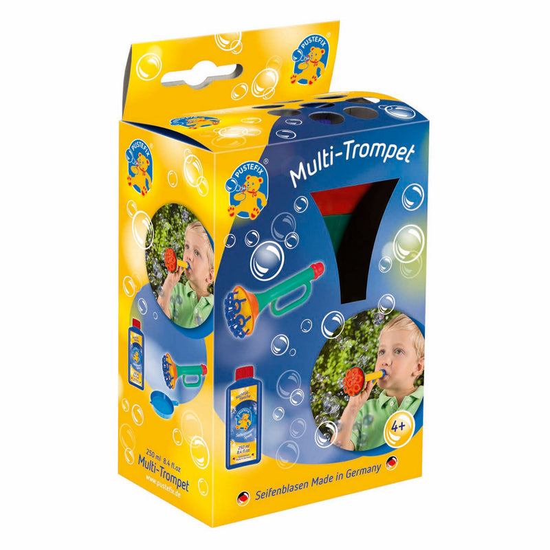 Afbeelding laden in galerijviewer, Pustefix multi bubble trompet met bellenblaas
