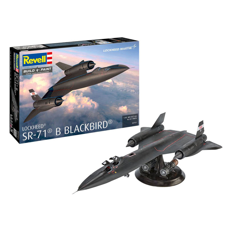 Afbeelding laden in galerijviewer, Revell modelbouwpakket lockheed sr-71b blackbird 1:48 - 201dlg
