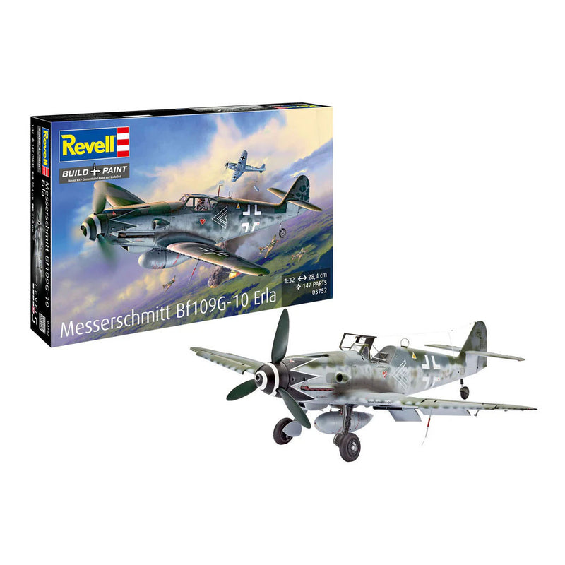Afbeelding laden in galerijviewer, Revell modelbouwpakket messerschmitt bf109g-10 erla 1:32 - 147dlg
